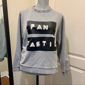 Cheap Monday “Fan tastic” grey crew neck